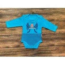 БОДІК ДЛЯ ХЛОПЧИКА CHAMPION бірюзового кольору з довгими рукавами.