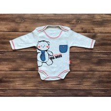 БОДІК ДЛЯ ХЛОПЧИКА BIG BOSS сірого кольору з довгими рукавами.