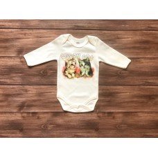 БОДІК HAPPY CAT білого кольору з довгими рукавами.