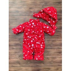 Комбінезон демісезонний суцільний "ЗІРКИ БІЛІ" (дівчинка)