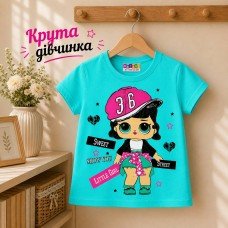 Футболка для дівчинки КРУТА ДІВЧИНКА