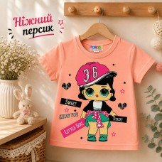 Футболка для дівчинки НІЖНИЙ ПЕРСИК