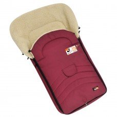 Конверт-чохол зимовий на овчині в коляску та санчата For Kids Maxi Бордового кольору (FK- MAXI – burgundy)