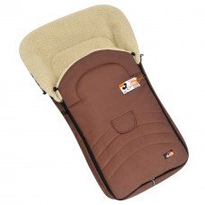 Конверт-чохол зимовий на овчині в коляску та санчата For Kids Maxi Коричневого кольору (FK- MAXI – brown)