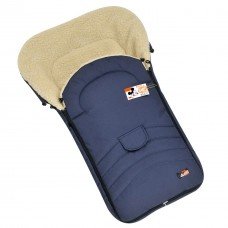 Конверт-чохол зимовий на овчині в коляску та санчата For Kids Maxi Темно-Синього кольору (FK- MAXI – navy blue)