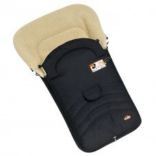 Конверт-чохол зимовий на овчині в коляску та санчата For Kids Maxi Чорного кольору (FK- MAXI – black)