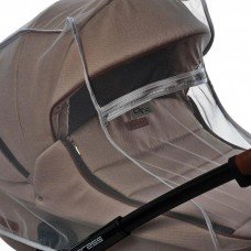 Москітна сітка на візок Ok Style з віконцем на змійці сірого кольору 