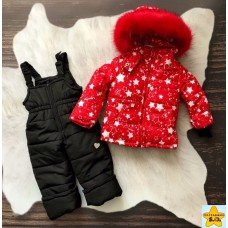 Комбінезон зимовий роздільний "ЗІРКИ БІЛІ"