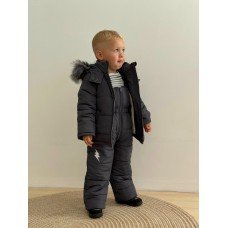 Комбінезон зимовий роздільний однотон "ГРАФІТ"