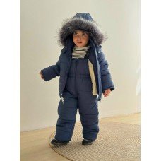 Комбінезон зимовий роздільний однотон "СИНІЙ"